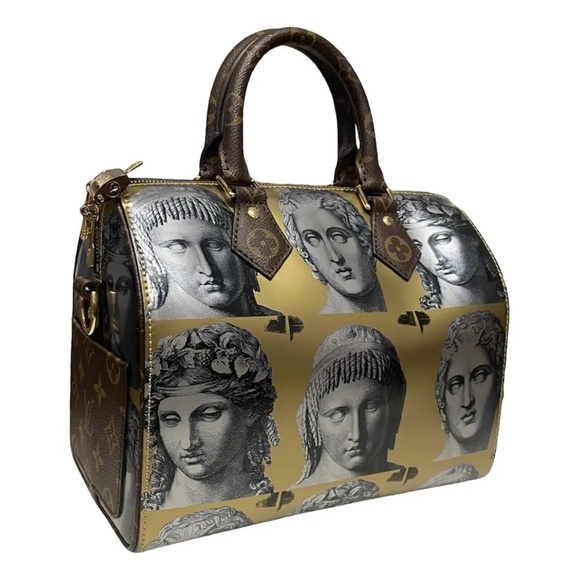 Louis Vuitton  x Fornasetti Speedy Bandouliere 25 tote bag - Picture 2 of 16
